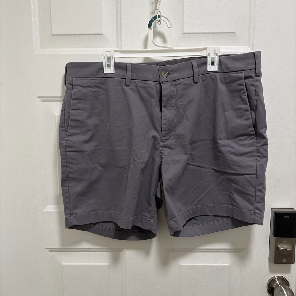 Express Charcoal Men's Flat Front Shorts